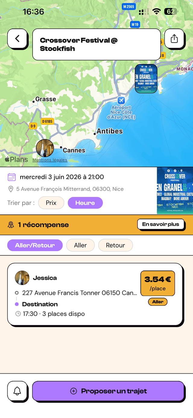 Récompenses partenaires dans l'app LiveMate